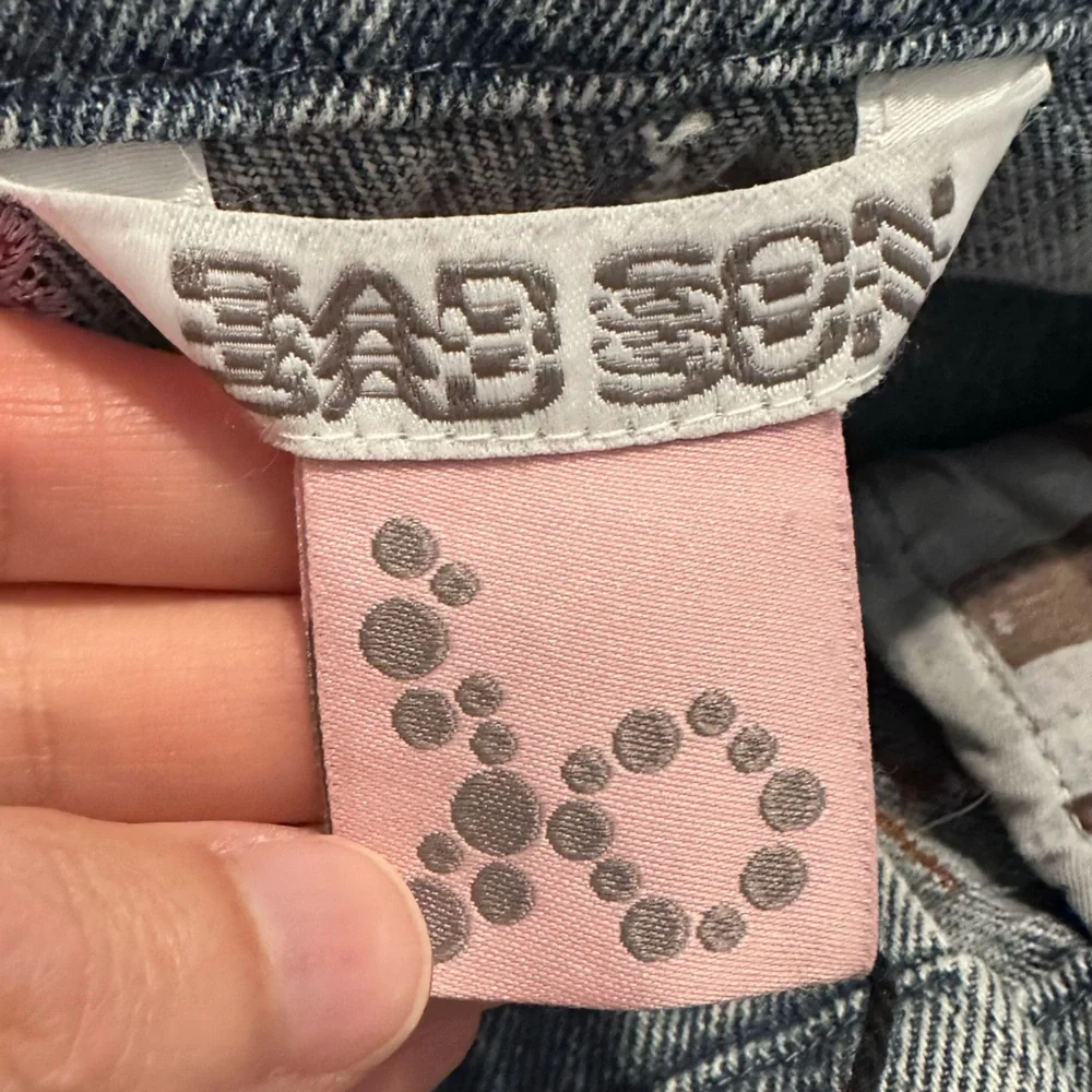 Bad Son CHERRY BLOSSOM DENIM PANTS JEANS Size Small NWT - Picture 9 of 10